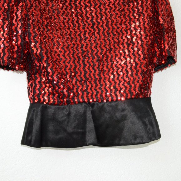 Barbara Chodos for Michael Marcella Sequin Top Vintage 80's Size 8 - Picture 3 of 9